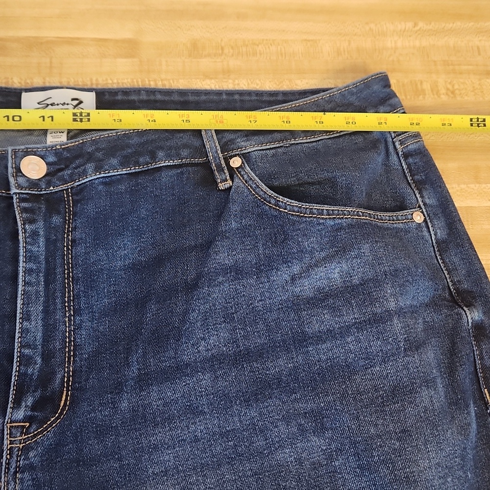 SEVEN7 Loose Straight Blue Jean High Rise, size 20W - Picture 11 of 13